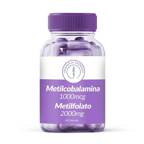 Metilcobalamina1000mcg / Metilfolato 2000mg 60 Cápsulas
