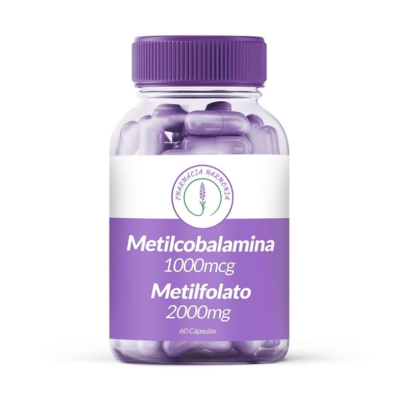 Metilcobalamina1000mcg / Metilfolato 2000mg 60 Cápsulas