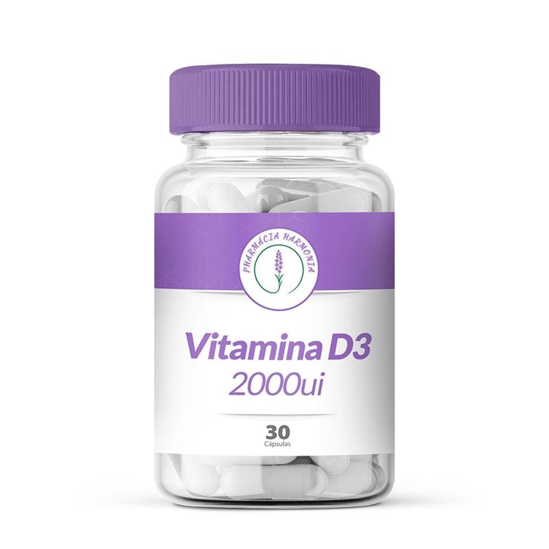 Vitamina D3 2000UI 30 Cápsulas