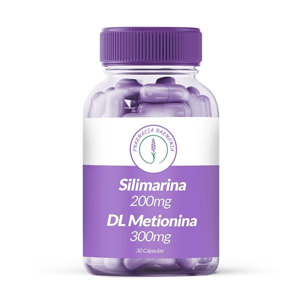 Silimarina 200mg / DL Metionina 300mg 30 Cápsulas