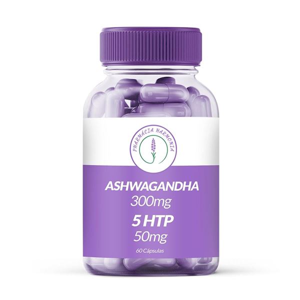 Ashwagandha 300mg / 5 HTP 50mg 60 Cápsulas