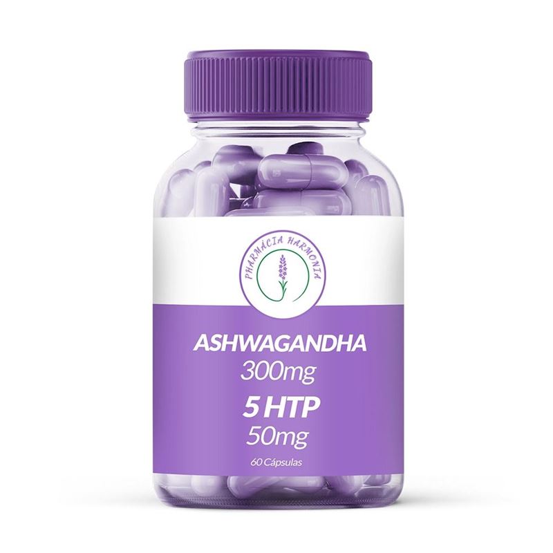 Ashwagandha 300mg / 5 HTP 50mg 60 Cápsulas
