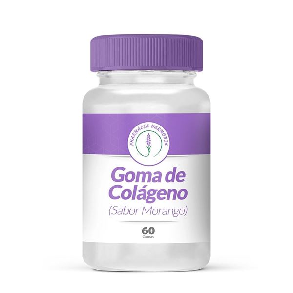 Goma de Colágeno (Sabor Morango) 60 Gomas